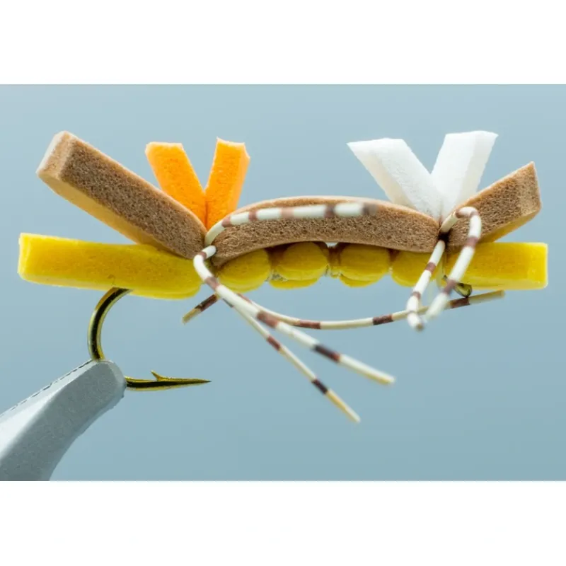 Fly Fishing^ Chernobyl Ant Brown and Gold #12 - Your Premium Fishing Gear Store Rods Lines Baits Accessories