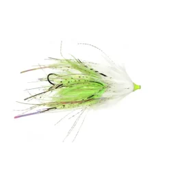Fly Fishing^ Chinook Intruder - White/Chartreuse - Your Premium Fishing Gear Store Rods Lines Baits Accessories