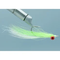 Fly Fishing^ Clouser Minnow-#2/0- Chart/Wht - Your Premium Fishing Gear Store Rods Lines Baits Accessories