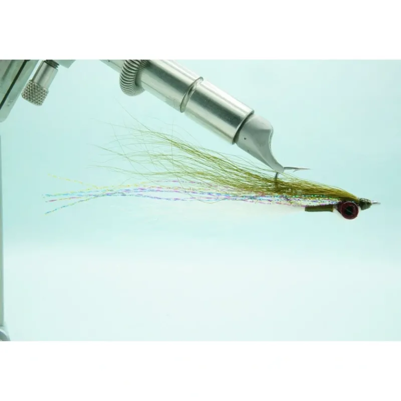 Fly Fishing^ Clouser Minnow Olive/White #02 - Your Premium Fishing Gear Store Rods Lines Baits Accessories