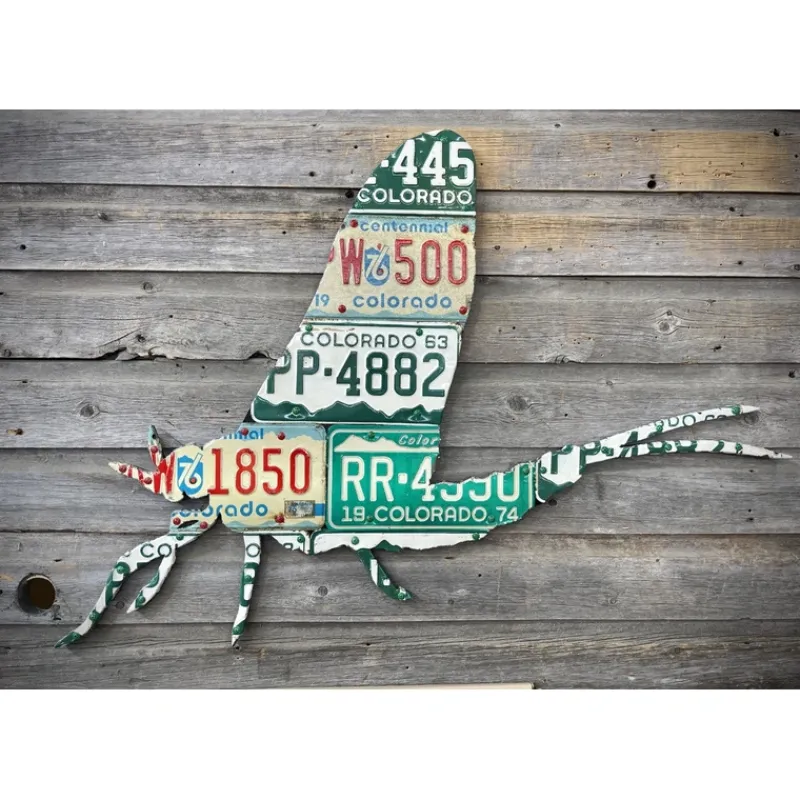 Fly Fishing^ Colorado Mayfly License Plate Art - Your Premium Fishing Gear Store Rods Lines Baits Accessories
