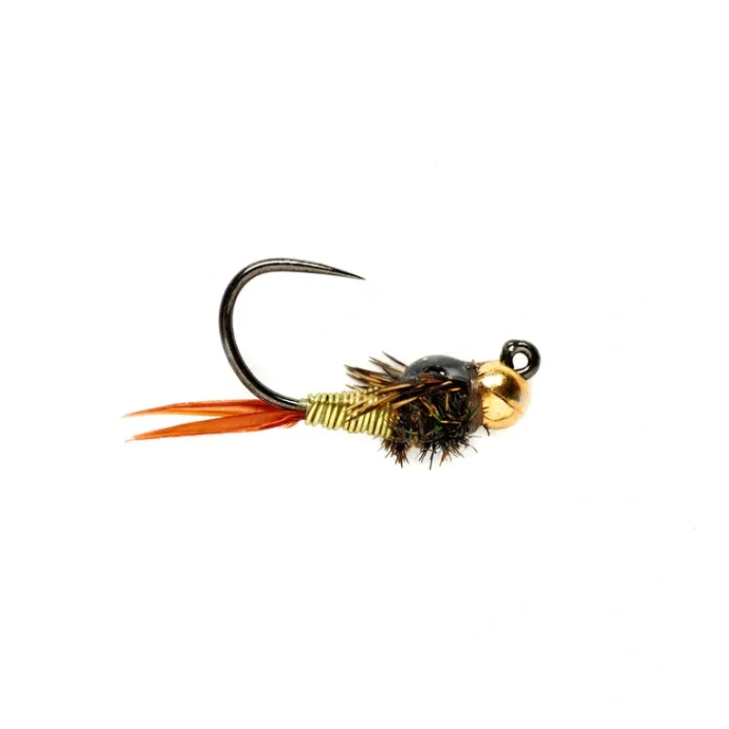 Fly Fishing^ Copper John Jig Chartreuse Tungsten Beadhead Barbless - Your Premium Fishing Gear Store Rods Lines Baits Accessories