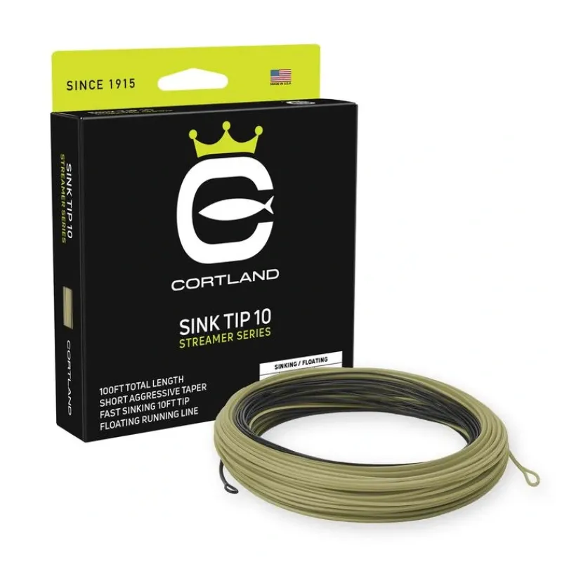 Fishing Line^ Cortland Streamer Sink Tip 10 Fly Line - Your Premium Fishing Gear Store Rods Lines Baits Accessories