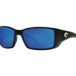 Fly Fishing^ Costa Blackin Sunglasses Matte Black Blue Mirror 580P - Your Premium Fishing Gear Store Rods Lines Baits Accessories