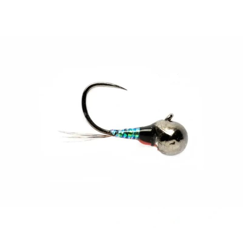 Fly Fishing^ Croston's Full Metal Jacket Micro Perdigon Black Widow Barbless - Your Premium Fishing Gear Store Rods Lines Baits Accessories