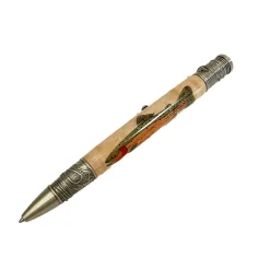 Fly Fishing^ Custom Etched Wooden Pen - Your Premium Fishing Gear Store Rods Lines Baits Accessories