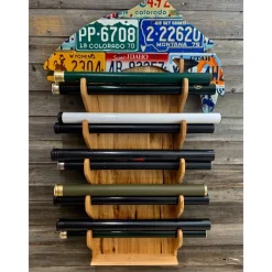Rods^ Custom Trout Rod Rack - Hickory - Your Premium Fishing Gear Store Rods Lines Baits Accessories
