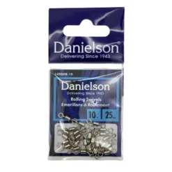 Fishing Line^ Danielson Rolling Swivel Size 10 25pk - Your Premium Fishing Gear Store Rods Lines Baits Accessories