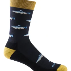 Fly Fishing^ Darn Tough Men's Spey Fly Crew Lightweight with Cushion - Your Premium Fishing Gear Store Rods Lines Baits Accessories