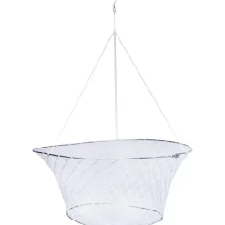 Shop All^ Dolphin 6915-P 2 Ring Crab Net, White - Your Premium Fishing Gear Store Rods Lines Baits Accessories