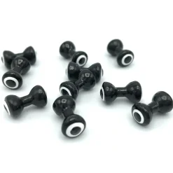 Fishing Line^ Double Pupil Lead Eyes - Black/White - Your Premium Fishing Gear Store Rods Lines Baits Accessories