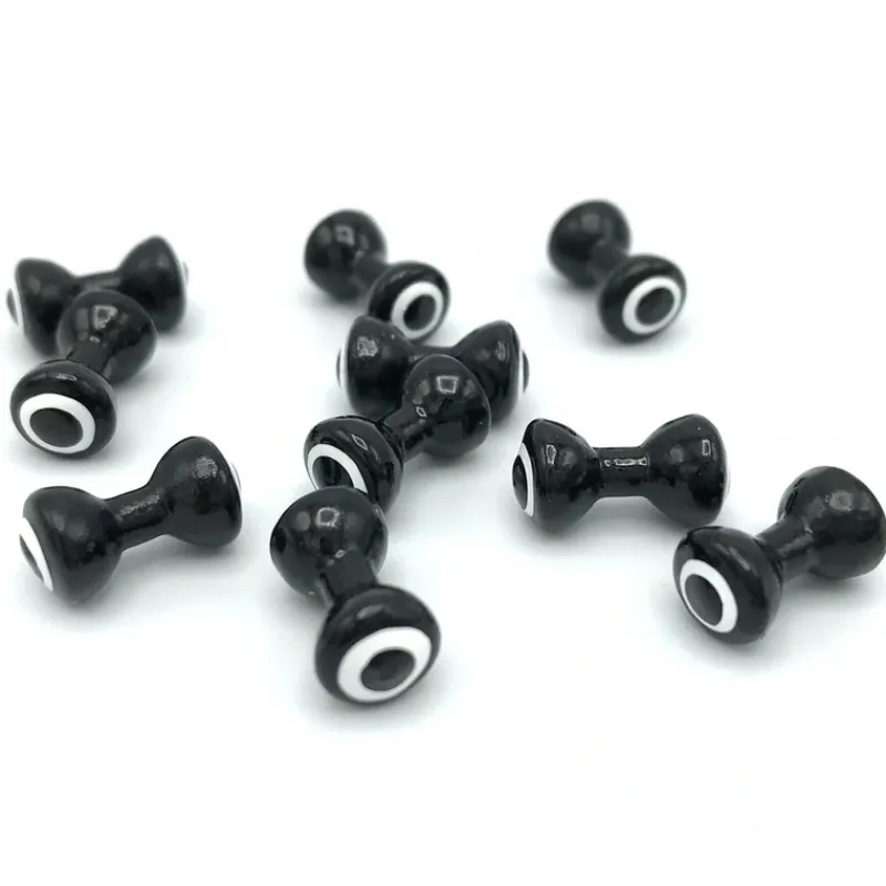 Fishing Line^ Double Pupil Lead Eyes - Black/White - Your Premium Fishing Gear Store Rods Lines Baits Accessories