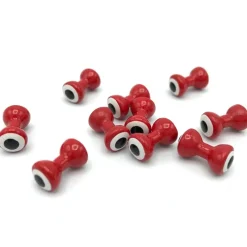 Fishing Line^ Double Pupil Lead Eyes - Red/White - Your Premium Fishing Gear Store Rods Lines Baits Accessories