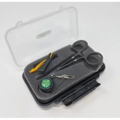 Fly Fishing^ Dr. Slick Black Standard Clamp Gift Set in Medium Fly Box - Your Premium Fishing Gear Store Rods Lines Baits Accessories