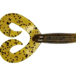 Bait^ Dry Creek Twin Tail Money Grubber 5" 20pk Green Pumpkin Pepper - Your Premium Fishing Gear Store Rods Lines Baits Accessories