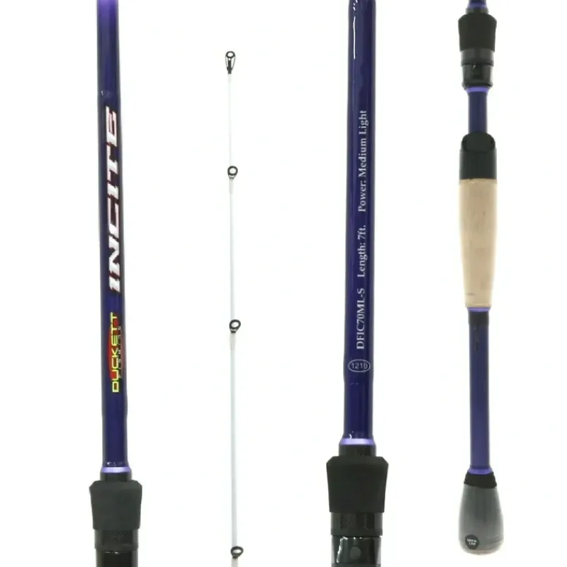 Fishing Line^ Duckett Fishing DFIC70ML-S Incite Spinning Rod, 7', Medium Light - Your Premium Fishing Gear Store Rods Lines Baits Accessories