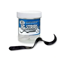 Bait^ Fat Cow Jig Strips Eel Tail 5 1/2" X 1/2" Scented (8ct) - Your Premium Fishing Gear Store Rods Lines Baits Accessories