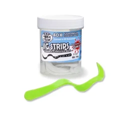 Bait^ Fat Cow Jig Strips Eel Tail 3 1/2" X 3/8" Scented, Glow - Your Premium Fishing Gear Store Rods Lines Baits Accessories