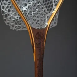 Fly Fishing^ Fat Jake 16"x12" - Rainbow Trout Engraved - Natural Fly Fishing Traditional Landing Net - Your Premium Fishing Gear Store Rods Lines Baits Accessories