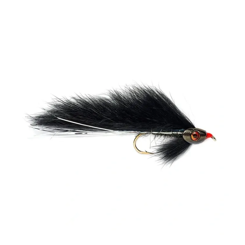 Fly Fishing^ Fish Skull Zonker Black - Your Premium Fishing Gear Store Rods Lines Baits Accessories