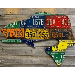 Shop All^ Florida Antique Largemouth Bass License Plate Art - Your Premium Fishing Gear Store Rods Lines Baits Accessories
