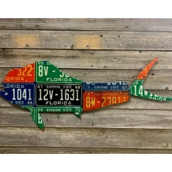 Shop All^ Florida Antique Mahi-Mahi License Plate Art - Your Premium Fishing Gear Store Rods Lines Baits Accessories