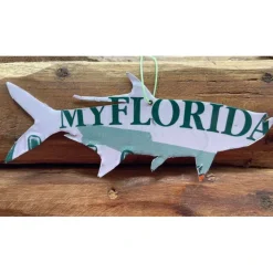 Fishing Line^ Florida Tarpon License Plate Christmas Ornament - Your Premium Fishing Gear Store Rods Lines Baits Accessories