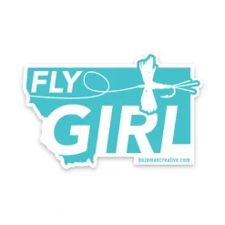 Fly Fishing^ Fly Girl MT Sticker - Your Premium Fishing Gear Store Rods Lines Baits Accessories