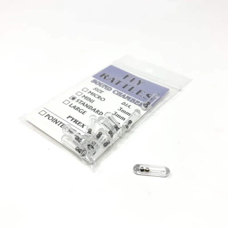 Bait^ Fly Rattles Pyrex Rounded End 10pk - Your Premium Fishing Gear Store Rods Lines Baits Accessories