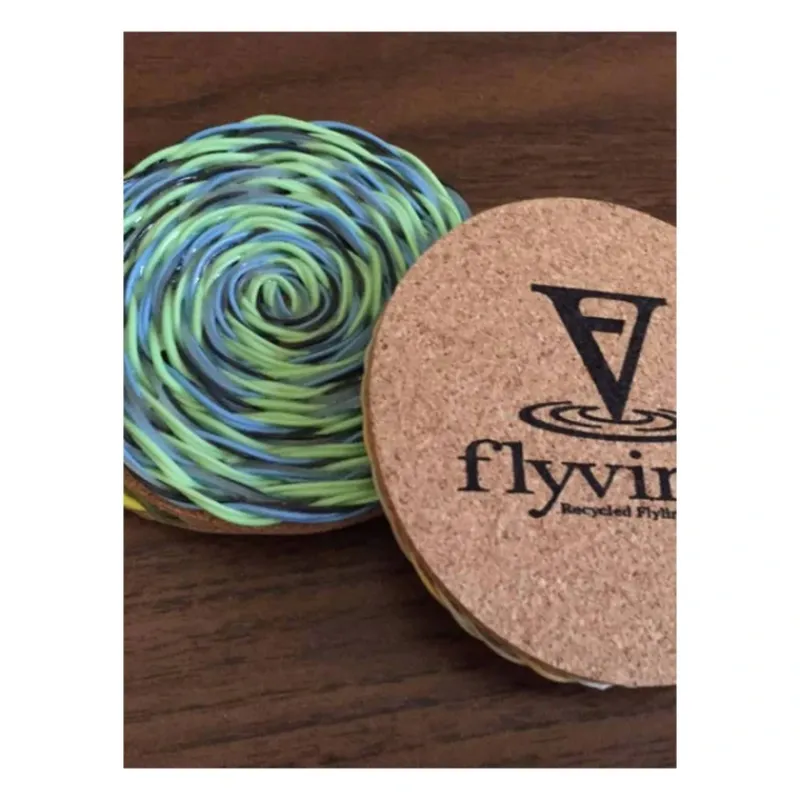 Fly Fishing^ Flyvines Coasters (4 - Pack) - Your Premium Fishing Gear Store Rods Lines Baits Accessories