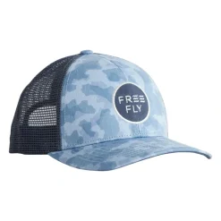 Fly Fishing^ Free Fly Camo Trucker Hat Tidewater Camo - Your Premium Fishing Gear Store Rods Lines Baits Accessories