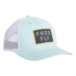Fly Fishing^ Free Fly Wave Trucker Hat Sea Mist - Your Premium Fishing Gear Store Rods Lines Baits Accessories