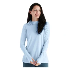 Fly Fishing^ Free Fly Women's Bamboo Lightweight Hoodie II Clear Sky - Your Premium Fishing Gear Store Rods Lines Baits Accessories