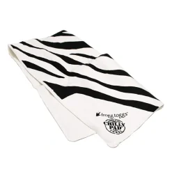 Shop All^ Frogg Toggs Frogg-Edelic Chilly Pad Towel Zebra Black and White 32.5" x 12.5" - Your Premium Fishing Gear Store Rods Lines Baits Accessories