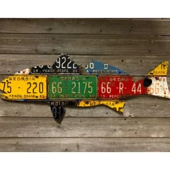 Shop All^ Georgia Vintage Redfish License Plate Art - Your Premium Fishing Gear Store Rods Lines Baits Accessories