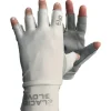Shop All^ Glacier Ascencion Bay Fingerless Sun Gloves - Light Gray, Small - Your Premium Fishing Gear Store Rods Lines Baits Accessories