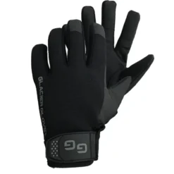 Shop All^ Glacier Ful/Fng Lt.Neo Glove W/Imt Leather Palm, Black - Your Premium Fishing Gear Store Rods Lines Baits Accessories