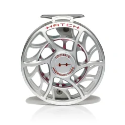 Fishing Line^ Hatch Iconic 11 Plus Fly Reel Clear Red - Your Premium Fishing Gear Store Rods Lines Baits Accessories
