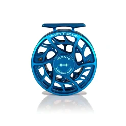 Fishing Line^ Hatch Iconic Fly Reel 5 Plus Kaiju Blue Mid Arbor - Your Premium Fishing Gear Store Rods Lines Baits Accessories