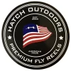 Fly Fishing^ Hatch Outdoors Premium Fly Reels Sticker - Your Premium Fishing Gear Store Rods Lines Baits Accessories