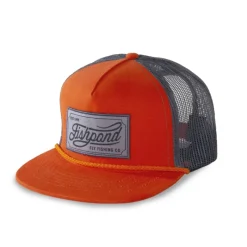 Shop All^ Heritage Trucker Hat - Orange/Charcoal - Your Premium Fishing Gear Store Rods Lines Baits Accessories
