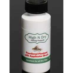 Fly Fishing^ High N Dry Powder Floatant w/ Applicator Brush - Your Premium Fishing Gear Store Rods Lines Baits Accessories