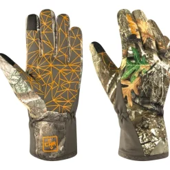 Fishing Line^ Hot Shot Men's ThermalCHR Stretch Fleece Touch Gloves Medium - Your Premium Fishing Gear Store Rods Lines Baits Accessories