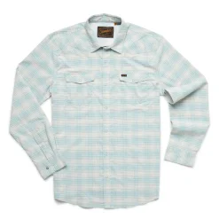 Shop All^ Howler Bros H Bar B Tech Longsleeve Eason Plaid Seafoam - Your Premium Fishing Gear Store Rods Lines Baits Accessories