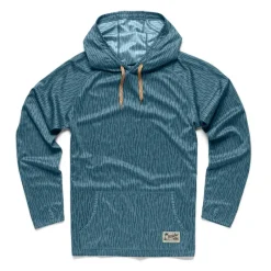 Fishing Line^ Howler Bros Loggerhead Hoodie Deluge Camo Pacific Blue - Your Premium Fishing Gear Store Rods Lines Baits Accessories