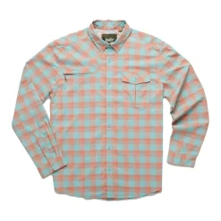 Shop All^ Howler Bros Matagorda Longsleeve River Plaid : Coral - Your Premium Fishing Gear Store Rods Lines Baits Accessories