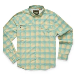 Shop All^ Howler Bros Matagorda Longsleeve Sheldon Dobby Plaid : Parchment - Your Premium Fishing Gear Store Rods Lines Baits Accessories