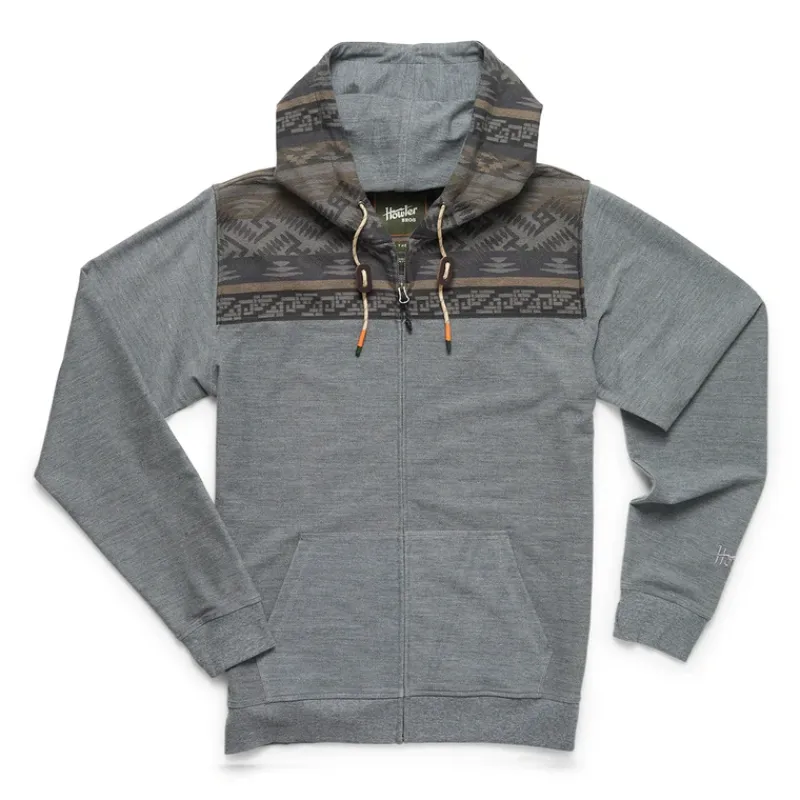 Shop All^ Howler Bros Shaman Hoodie Deep Grey/Herrador Jacquard - Your Premium Fishing Gear Store Rods Lines Baits Accessories