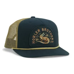 Shop All^ Howler Bros Structured Snapback Hats Lazy Gators : Navy - Your Premium Fishing Gear Store Rods Lines Baits Accessories