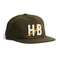 Shop All^ Howler Bros Unstructured Snapback Hats Big HB : Dark Olive - Your Premium Fishing Gear Store Rods Lines Baits Accessories